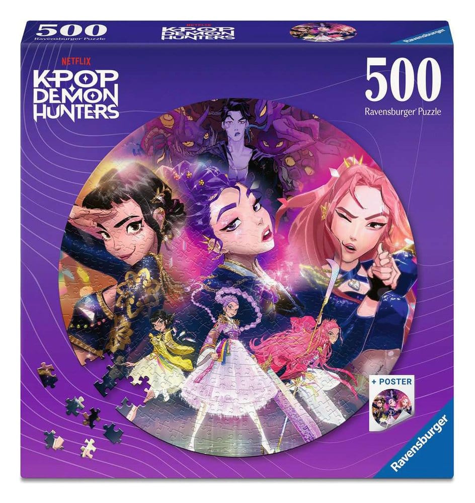 KPop Demon Hunters puzzle rond For the fans! (500 Pièces)