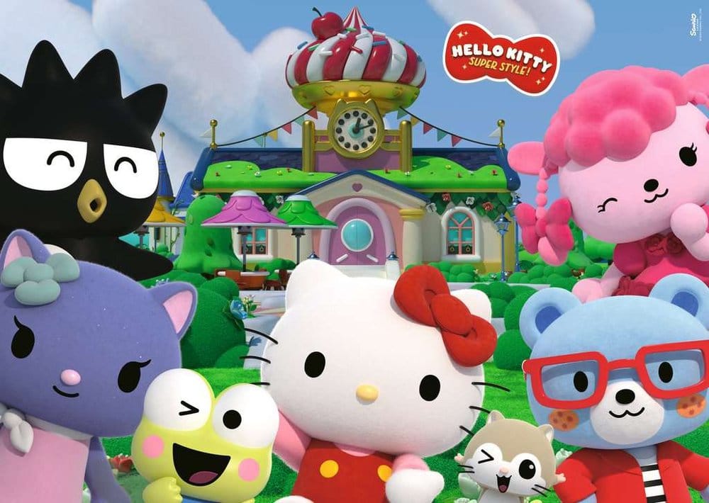 Hello Kitty puzzle Giant Floor Amusant à Cherry Town (24 pièces)