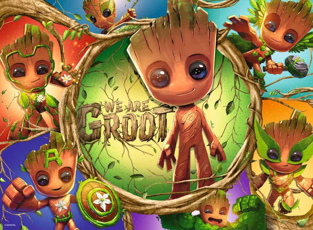 Marvel puzzle pour enfants XXL We Are Groot! (100 pièces)