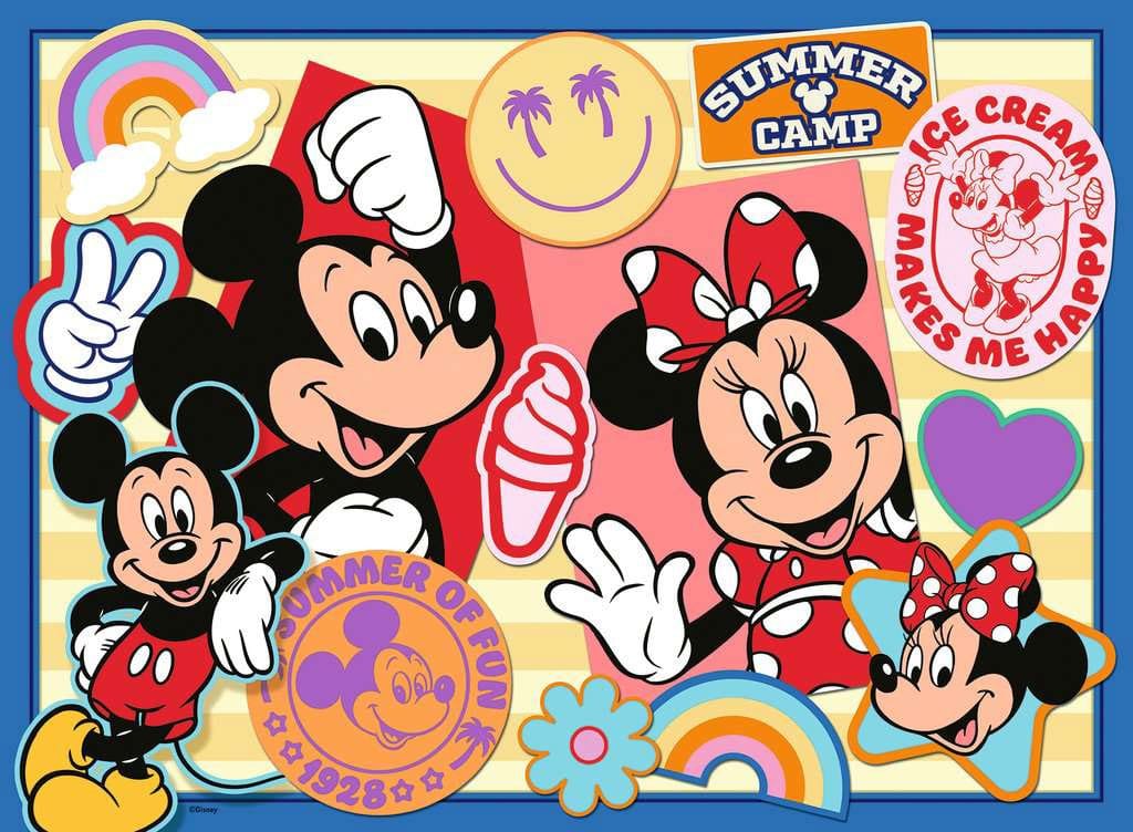 Disney puzzle pour enfants XXL On the road with Mickey and Minnie (200 pièces)