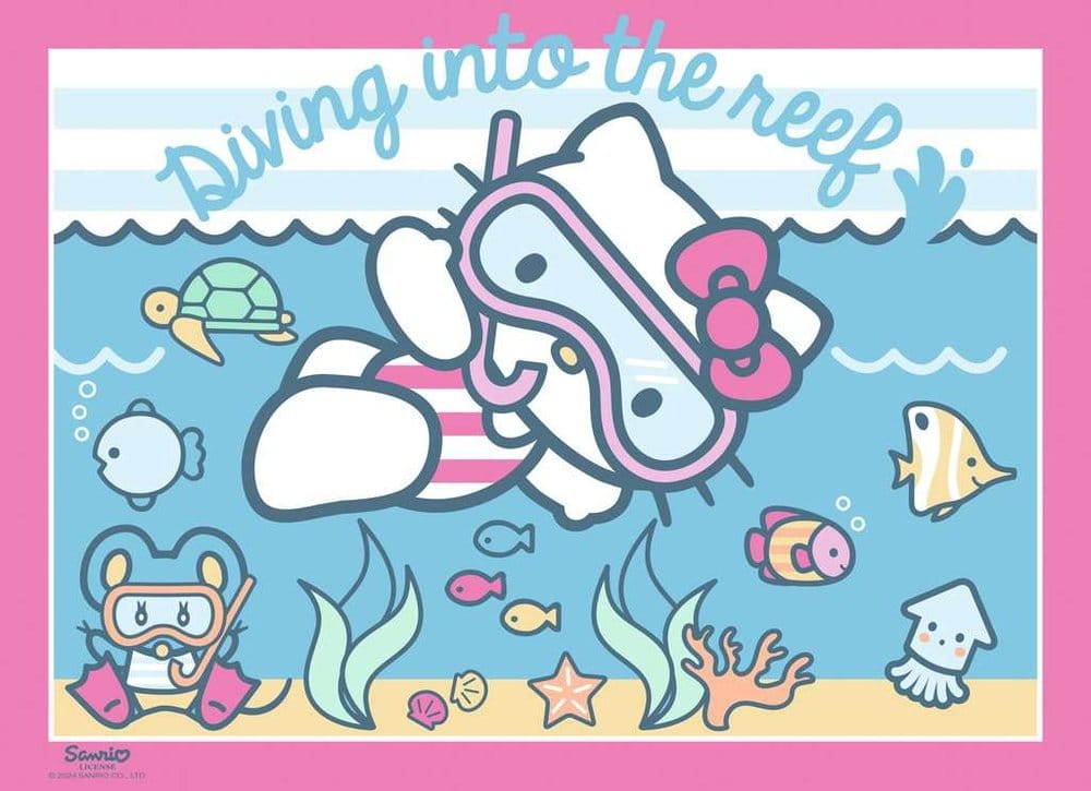 Hello Kitty pack 4 puzzles Allons-y, Hello Kitty ! (4x100 pièces)