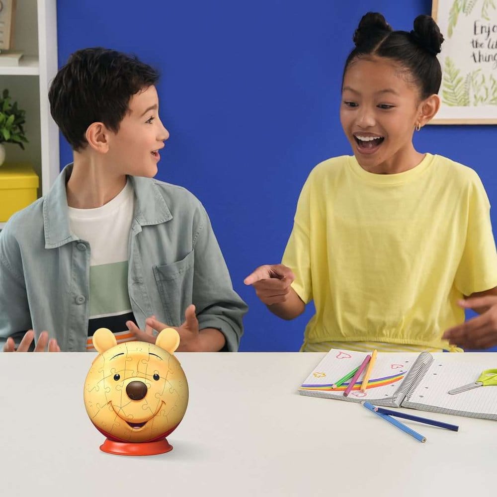 Winnie l'Ourson 3D puzzle Ball avec oreilles (77 pièces)