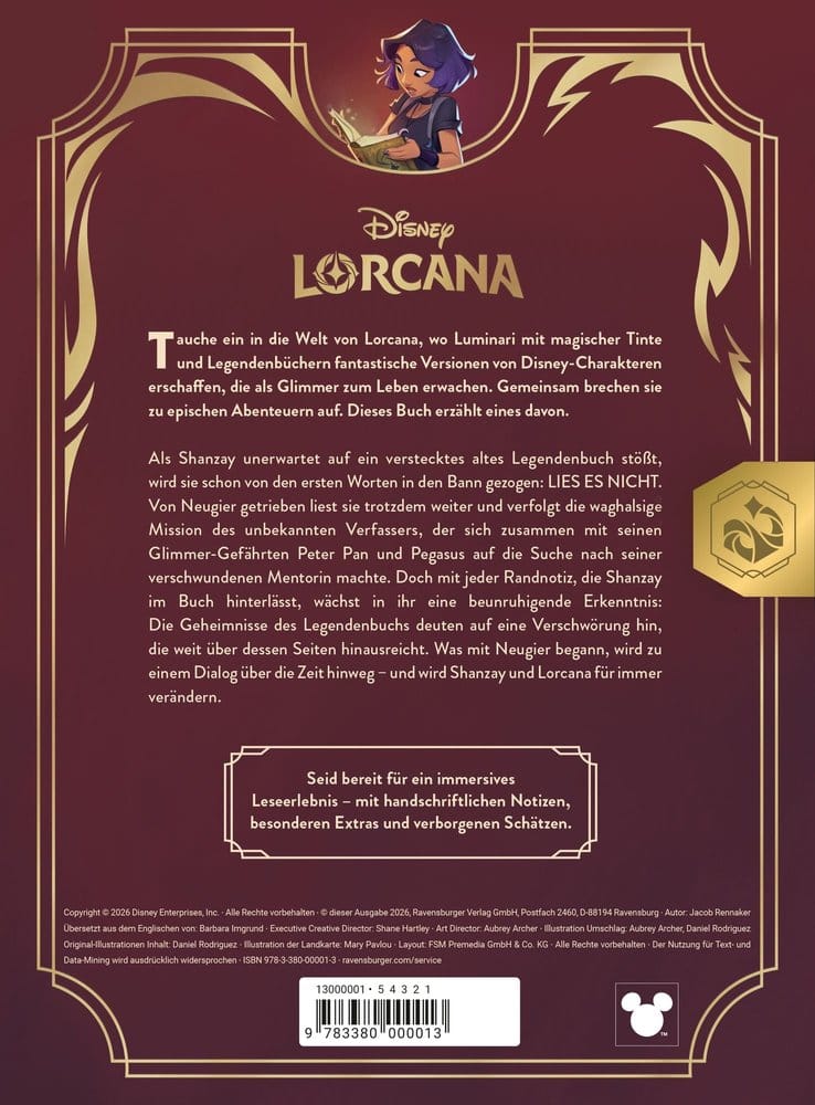 Disney Lorcana TCG Quest of Wonders - Legendenbuch eines Illuminari *ALLEMAND*