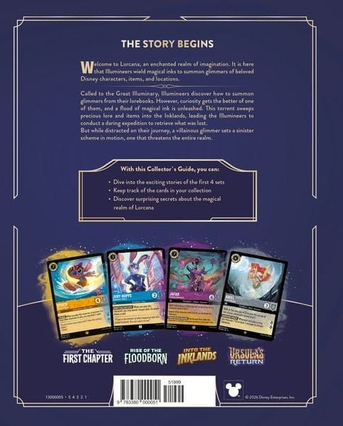 Disney Lorcana TCG livre Le Guide Officiel du Collectionneur : Sets 1-4 *ANGLAIS*