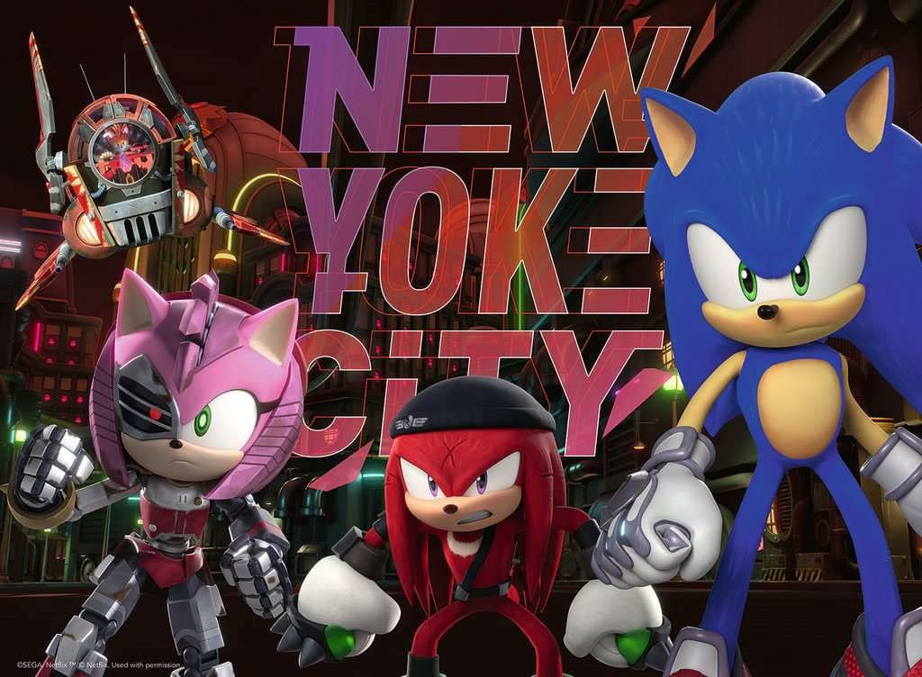 Sonic Prime puzzle pour enfants XXL New York City (300 pièces)