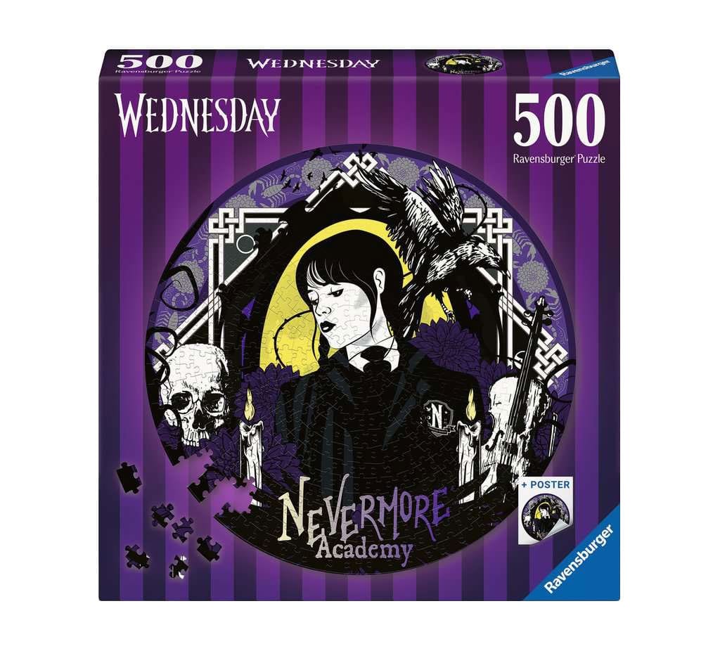 Wednesday puzzle rond Nevermore Academy (500 pièces)