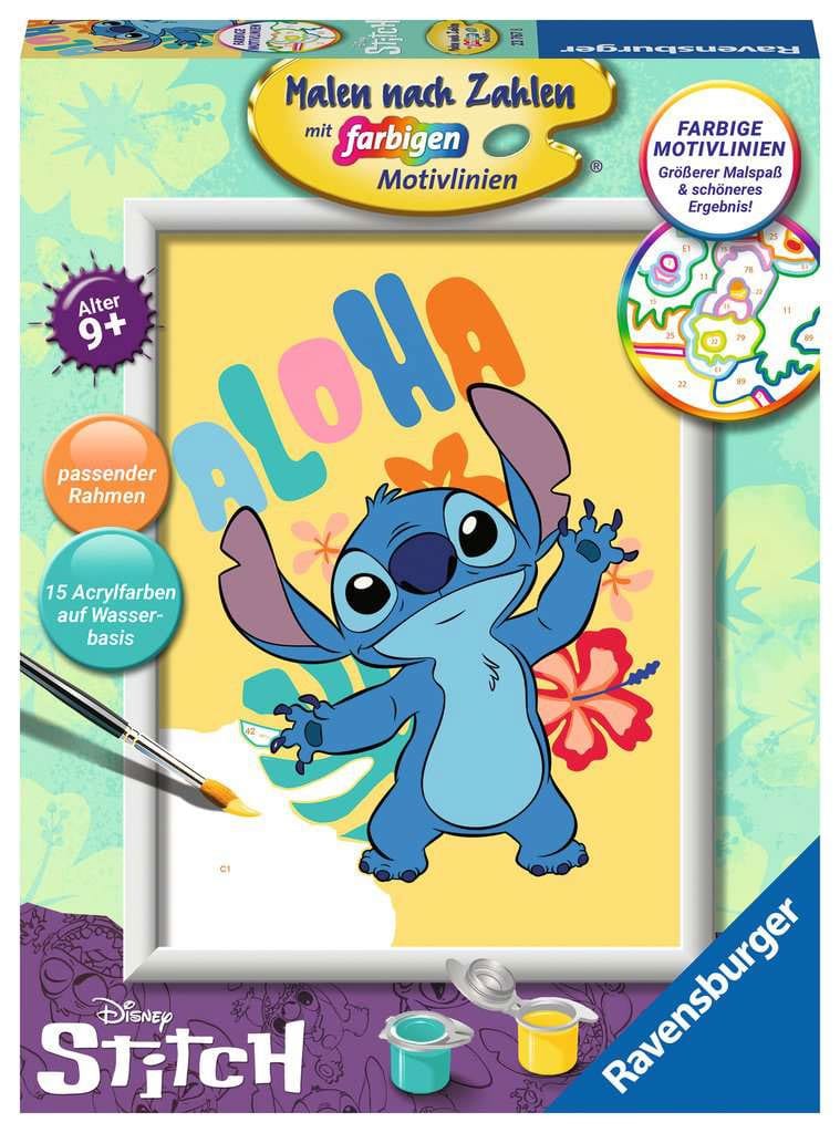 Disney set de peinture par numéros Aloha Stitch 18 x 24 cm *ALLEMAND*