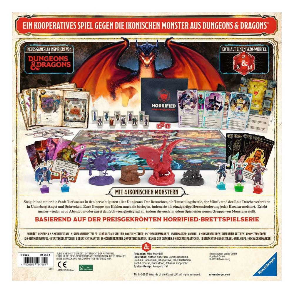 Horrified: Dungeons & Dragons jeu de plateau *ALLEMAND*