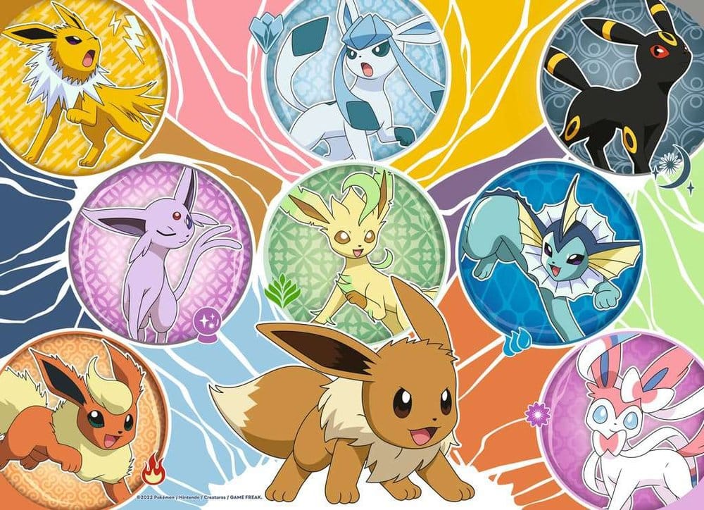 Pokémon pack 4 puzzles Copains Pokémon (4x100 pièces)