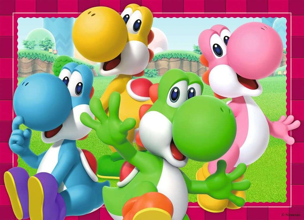 Super Mario pack 4 puzzles C'est l'heure de Mario ! (4x100 pièces)