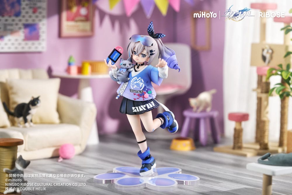 Honkai: Star Rail statuette PVC Rise Up Little Cat Series Silver Wolf Ver. 19 cm