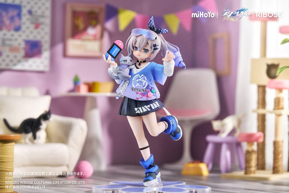 Honkai: Star Rail statuette PVC Rise Up Little Cat Series Silver Wolf Ver. 19 cm