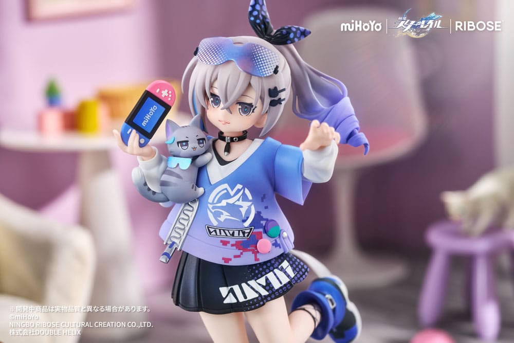Honkai: Star Rail statuette PVC Rise Up Little Cat Series Silver Wolf Ver. 19 cm