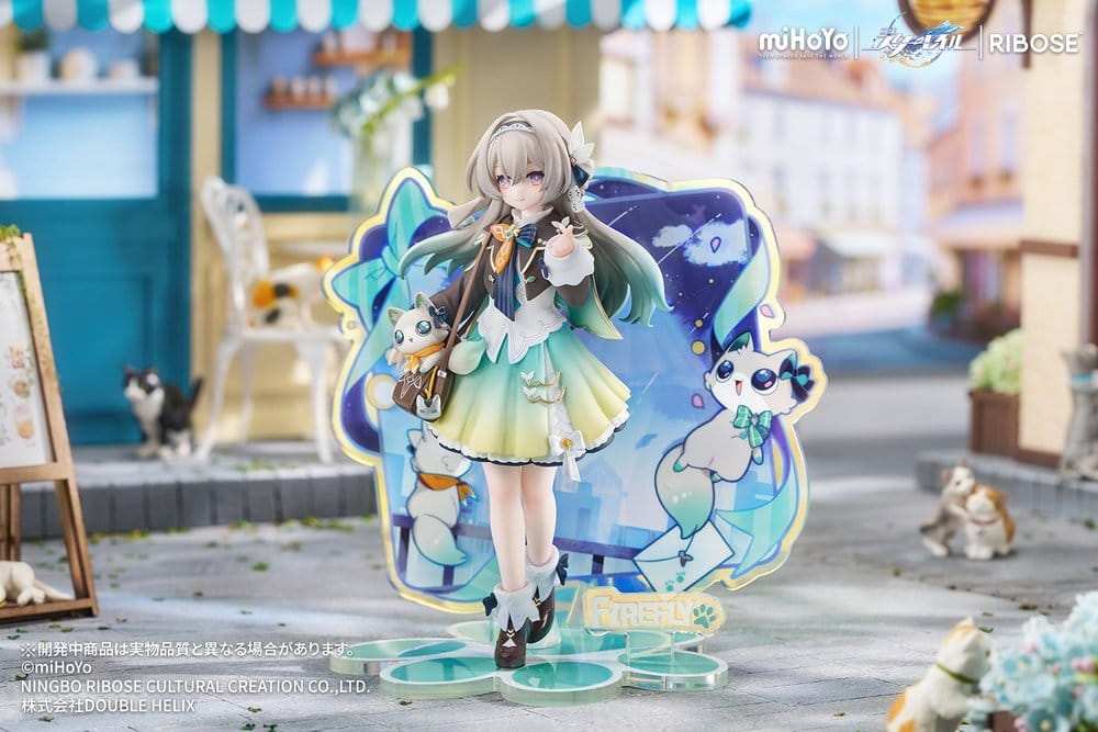 Honkai: Star Rail Rise Up+ Chibi Cat Series figurine mini Firefly Ver. 18 cm