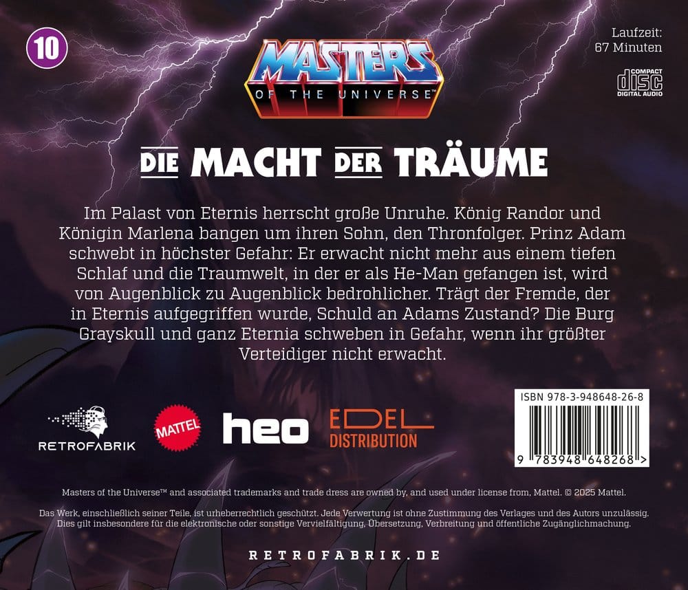 Masters of the Universe Radio Play CD Episode 10: Die Macht der Träume *Allemand*