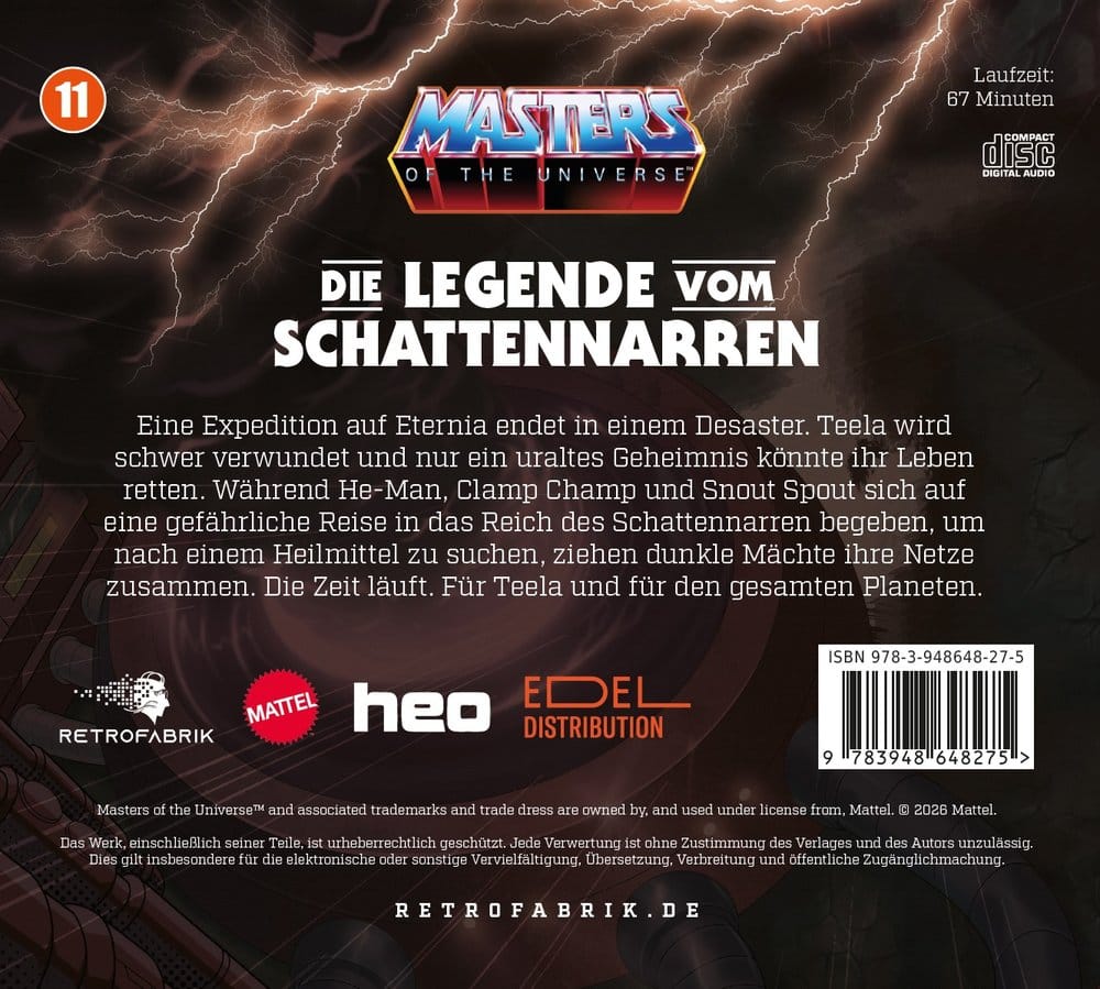 Masters of the Universe Radio Play CD Episode 11: Die Legende vom Schattennarren *Allemand*