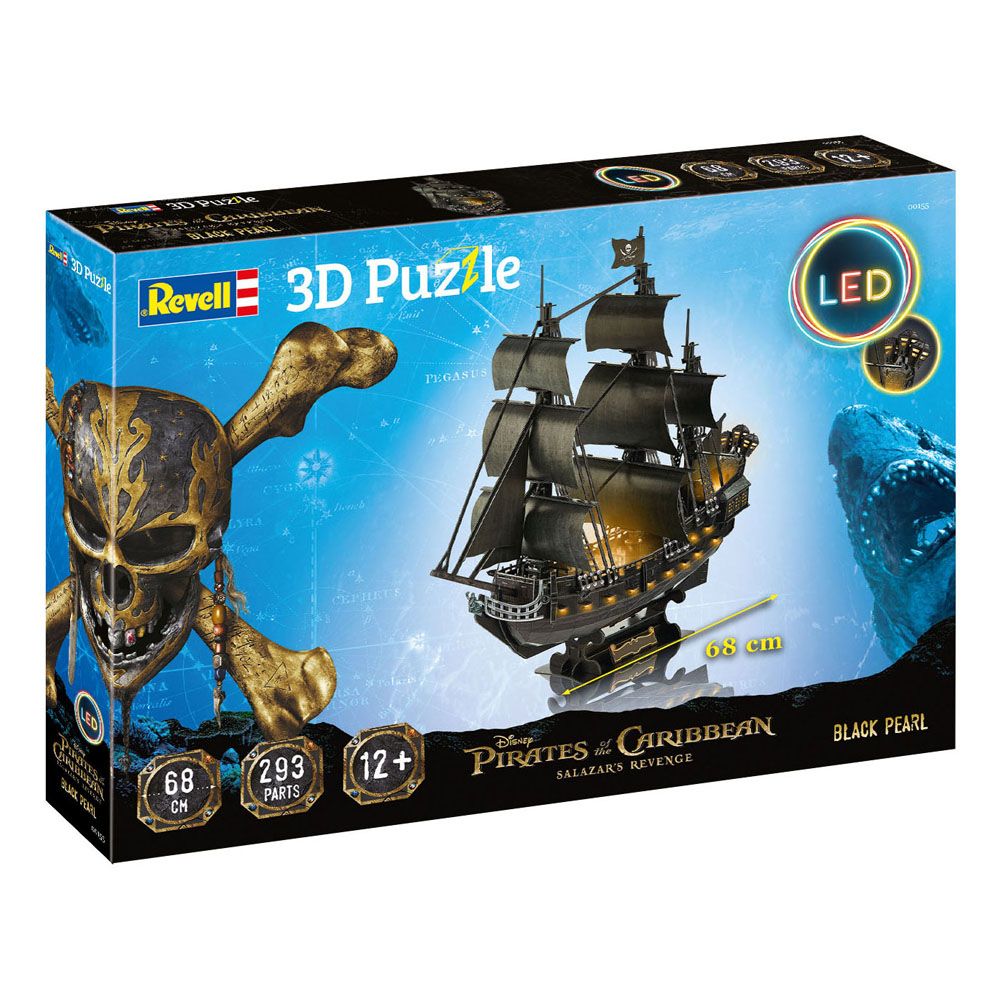 Pirates des Caraïbes : La Vengeance de Salazar puzzle 3D Black Pearl LED Edition