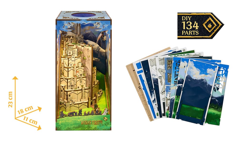 Le Seigneur des anneaux maquette Book Nook Tiny Adventures Minas Tirith 23 cm