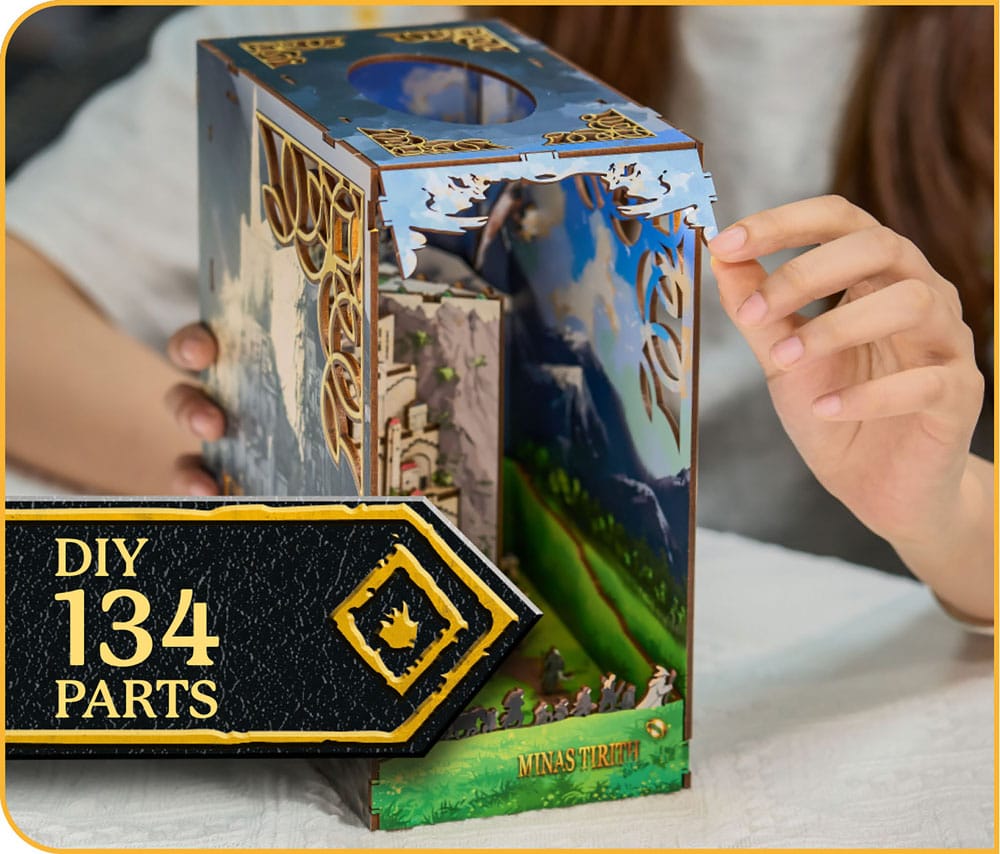 Le Seigneur des anneaux maquette Book Nook Tiny Adventures Minas Tirith 23 cm