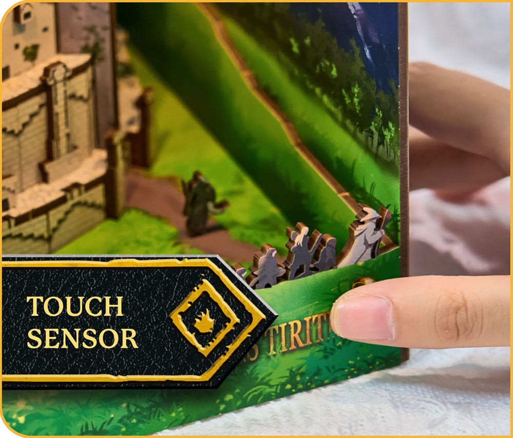 Le Seigneur des anneaux maquette Book Nook Tiny Adventures Minas Tirith 23 cm