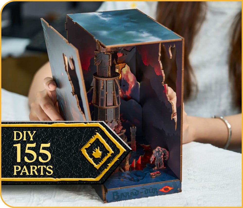 Le Seigneur des anneaux maquette Book Nook Tiny Adventures Barad-Dûr 23 cm