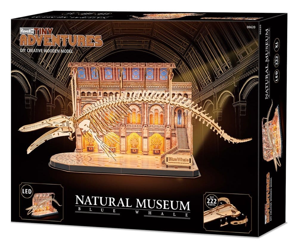 Revell Tiny Adventures Natural Museum puzzle 3d en bois Blue Whale 61 cm