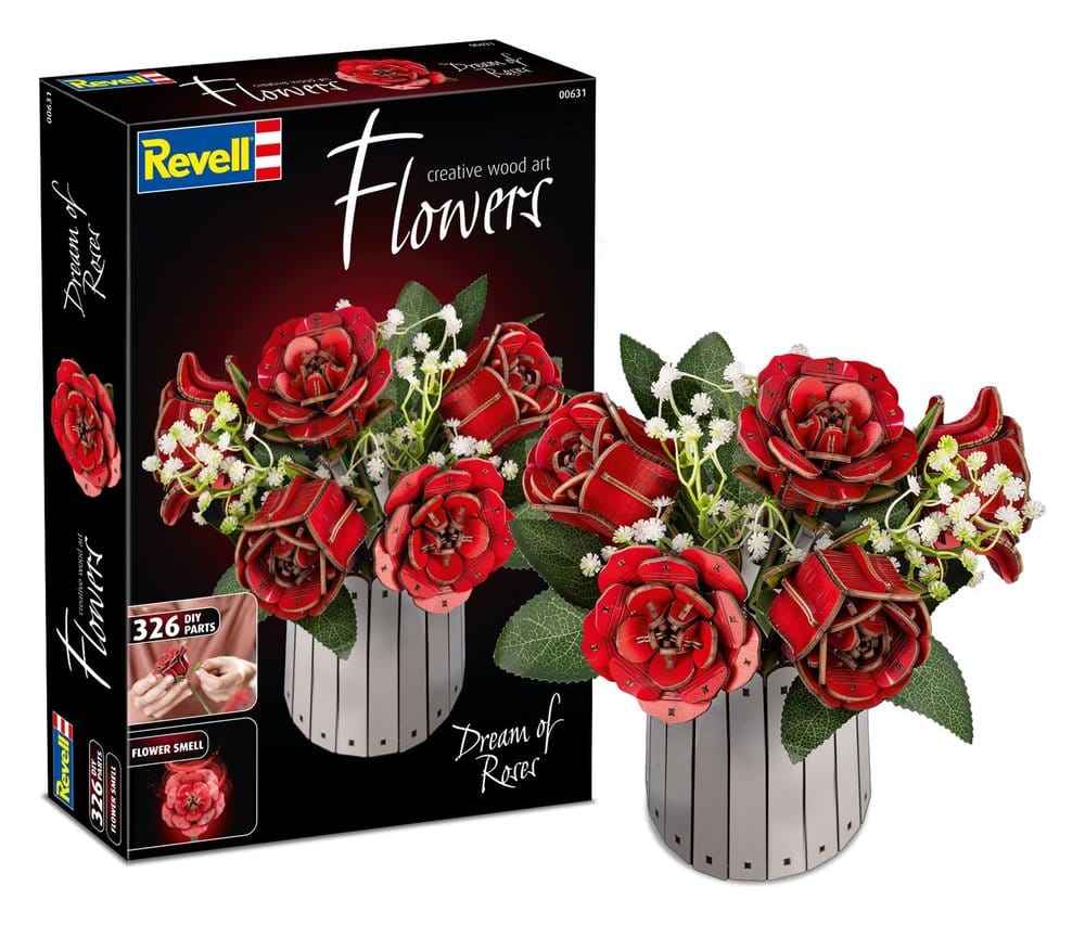 Revell Flowers fleurs en bois Dream of Roses 22 cm