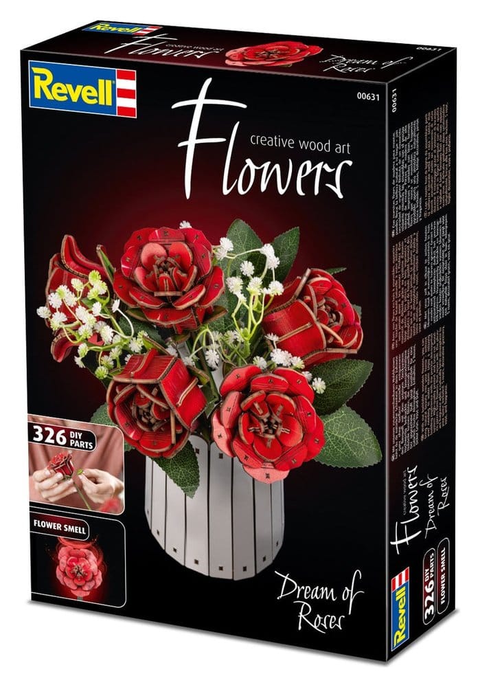 Revell Flowers fleurs en bois Dream of Roses 22 cm