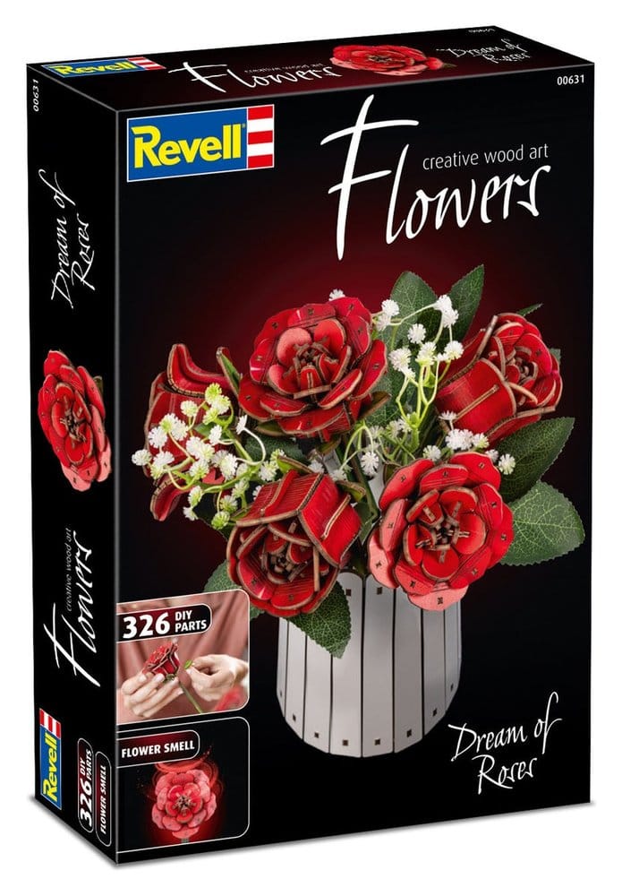 Revell Flowers fleurs en bois Dream of Roses 22 cm