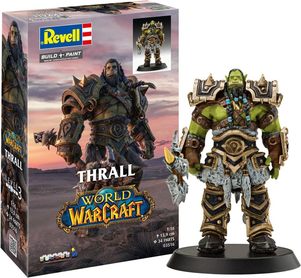 World of Warcraft kit complet maquette 1/16 The Orc Thrall 13 cm
