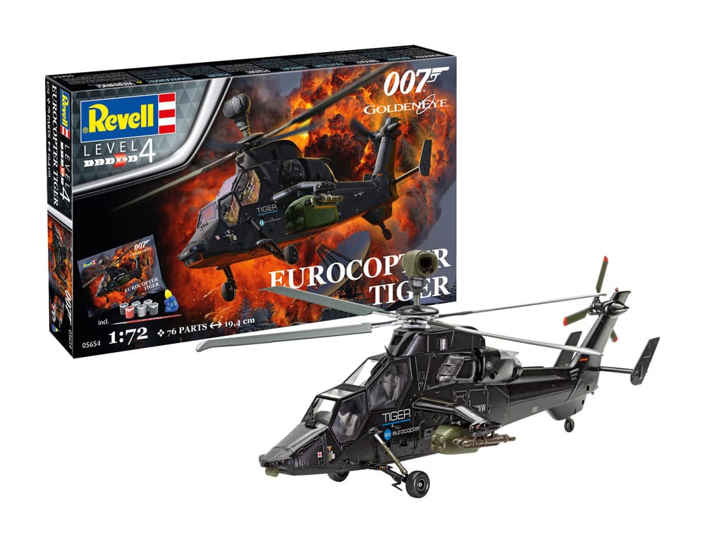 James Bond kit complet maquette 1/72 Eurocopter Tiger (GoldenEye)