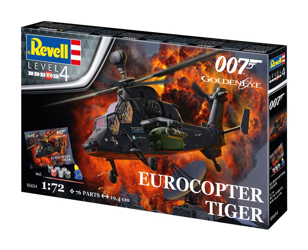 James Bond kit complet maquette 1/72 Eurocopter Tiger (GoldenEye)