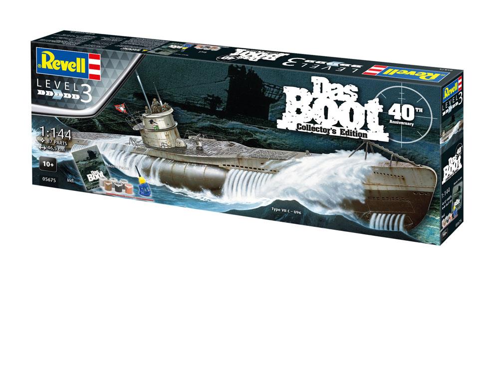 Das Boot kit complet maquette 1/144 U-Boot U96 Typ VII C 40th Anniversary 46 cm