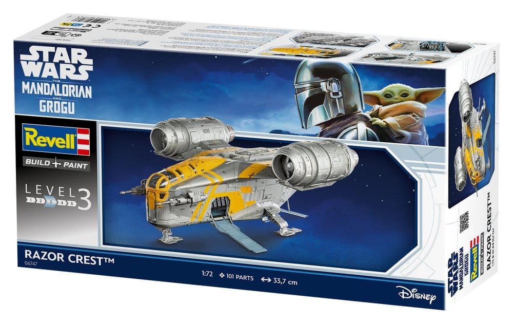 Star Wars The Mandalorian and Grogu Revell maquette 1/72 Razor Crest 34 cm