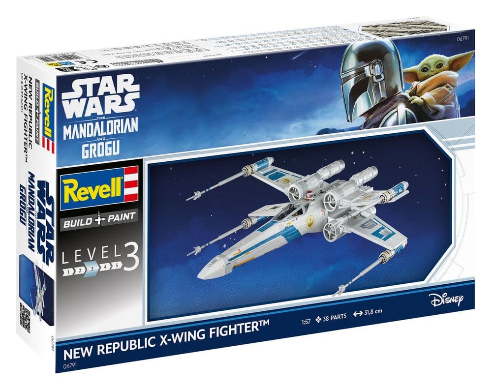 Star Wars The Mandalorian and Grogu Revell maquette 1/57 New Republic X-Wing Fighter 22 cm
