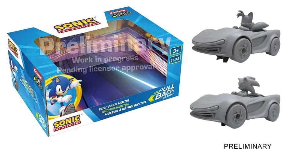 Sonic the Hedgehog Pull & Speed voiture à rétrofriction Sonic Racing CrossWorlds - Twinpack