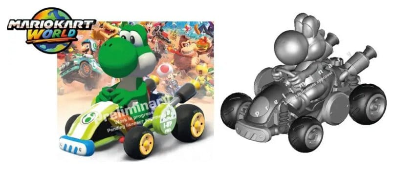 Nintendo Mario Kart Carrera RC voiture RC Mario Kart World, Yoshi 2,4GHz