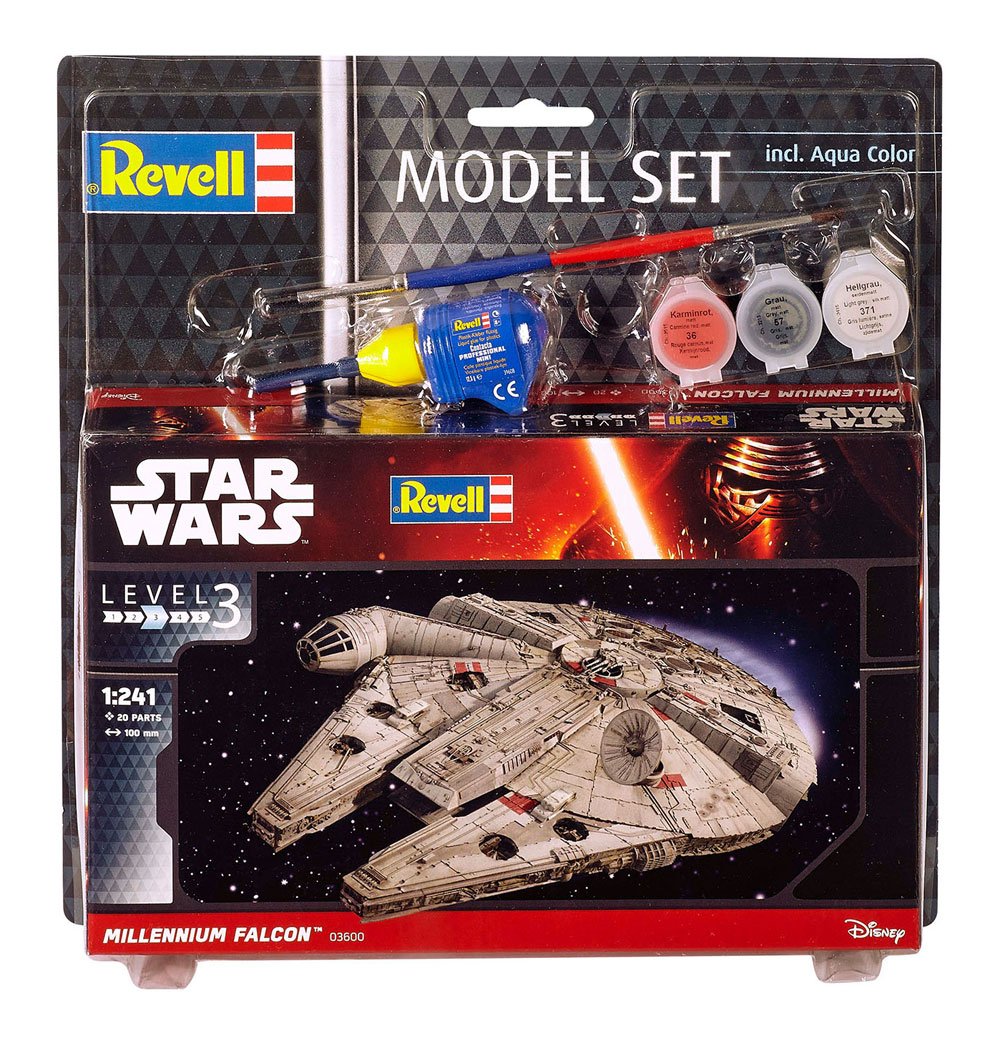 Star Wars maquette 1/241 Model Set Millennium Falcon 10 cm