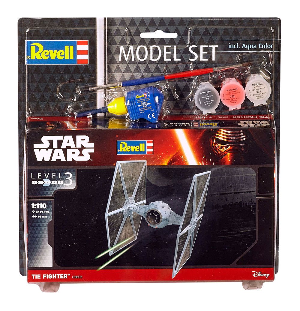 Star Wars maquette 1/110 Model Set TIE Fighter 9 cm