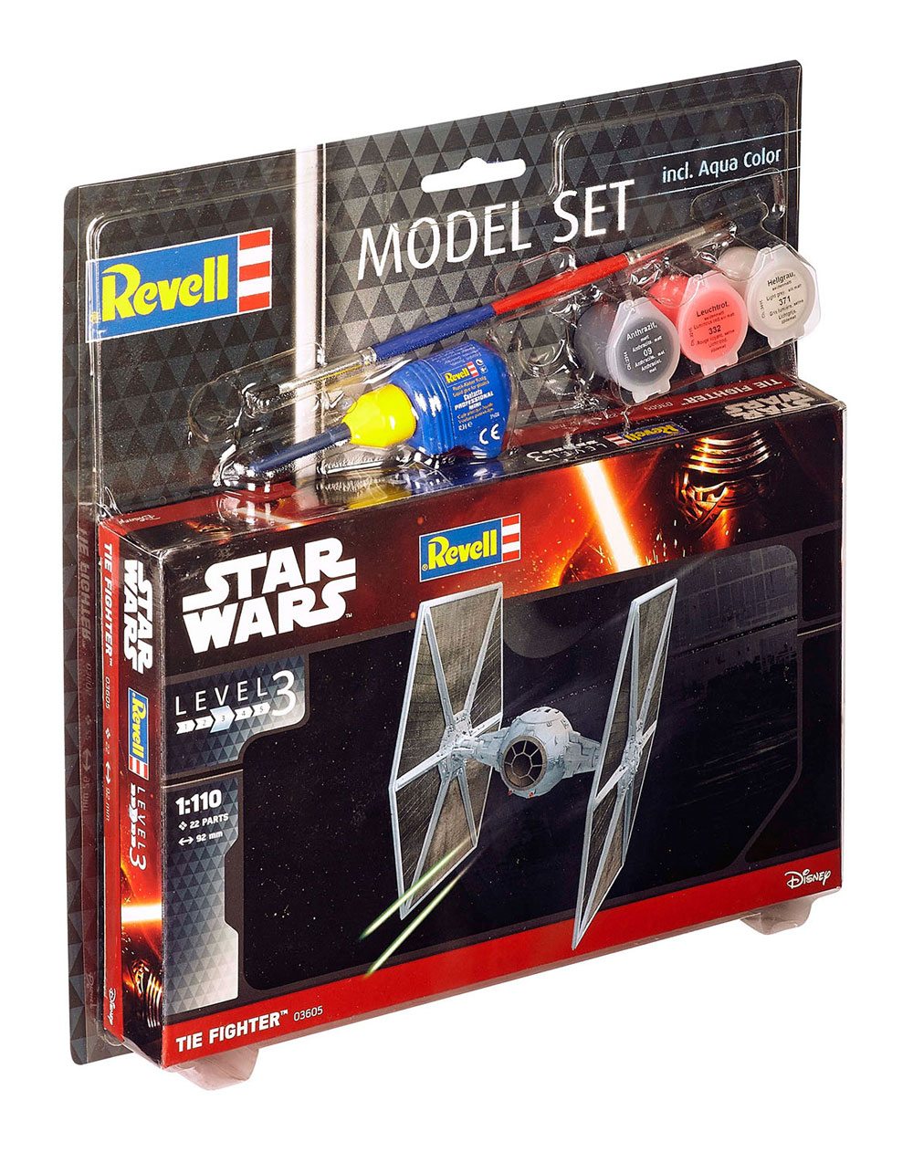 Star Wars maquette 1/110 Model Set TIE Fighter 9 cm