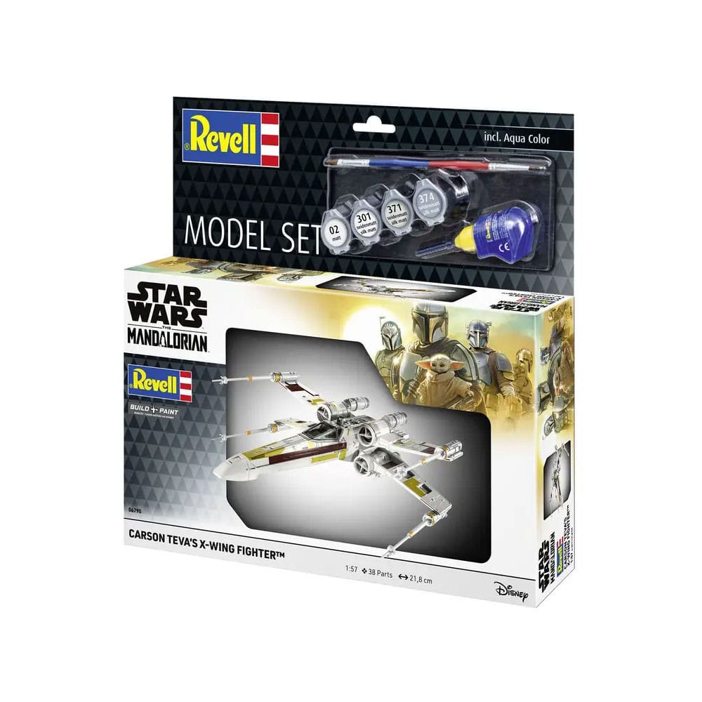 Star Wars Model Kit avec accessoires de base 1/57 Carson Teva's X-Wing Fighter 22 cm