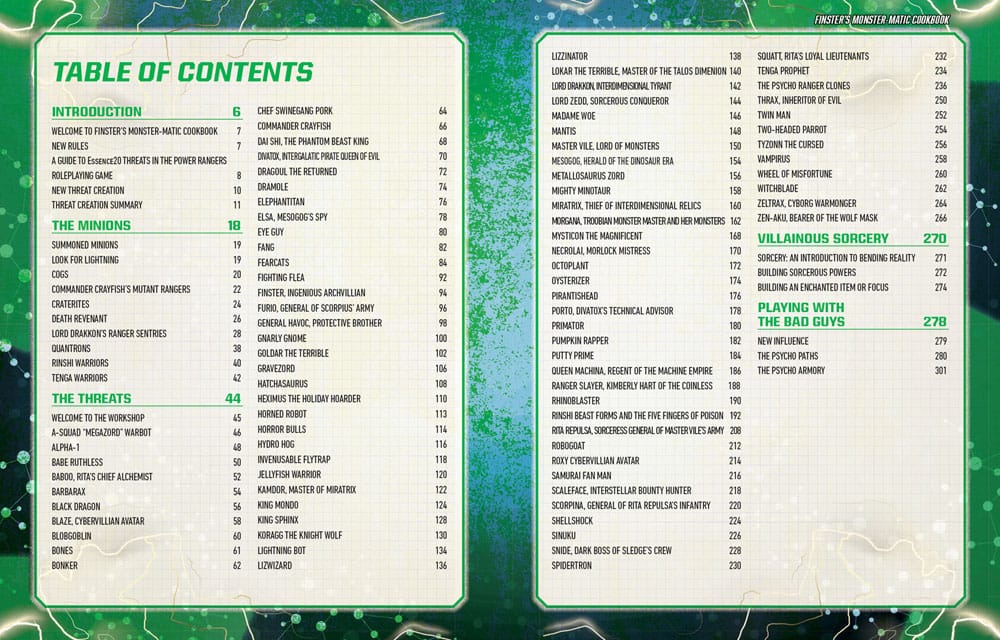 Power Rangers RPG livre Finster's Monster-Matic Cookbook Sourcebook *ANGLAIS*