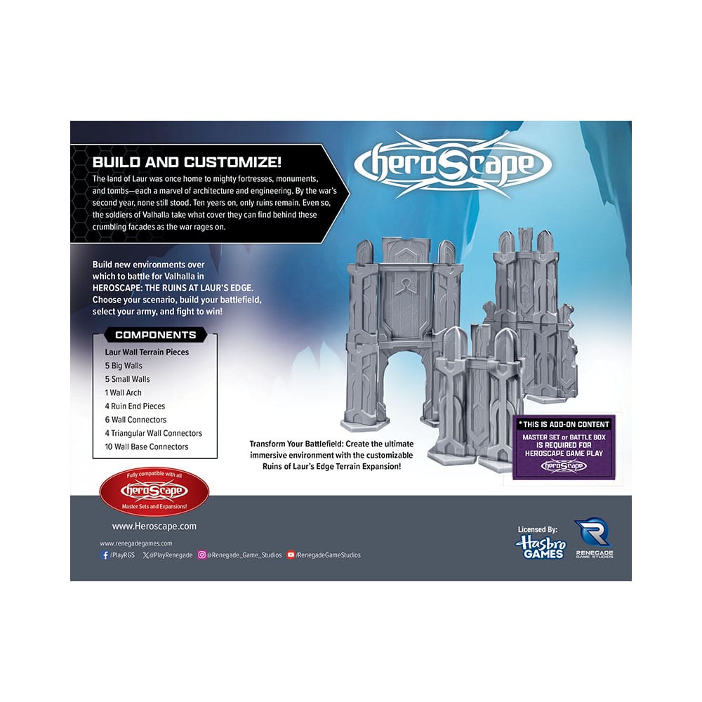 Heroscape Expansion du terrain The Ruins at Laur's Edge *ANGLAIS*