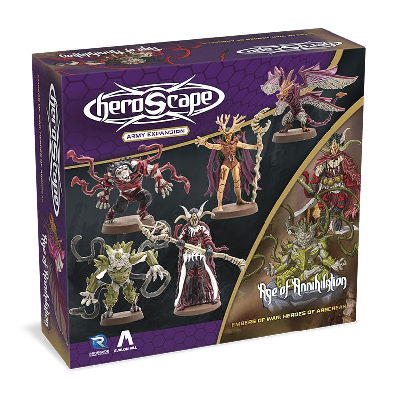 Heroscape Expansion de l'armée Embers of War: Heroes of Arboreas *ANGLAIS*