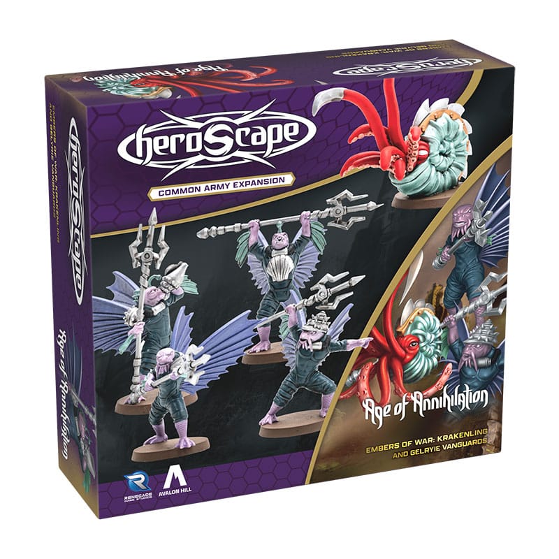Heroscape Expansion de l'armée Embers of War: Krakenling & Gelryie Vanguards *ANGLAIS*