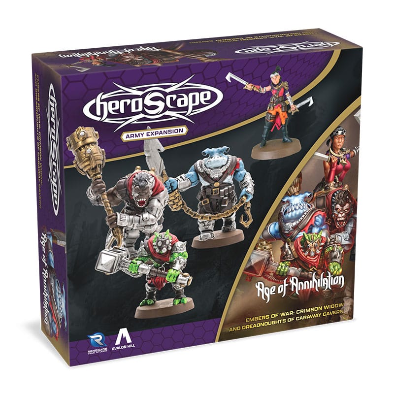 Heroscape Expansion de l'armée Embers of War: Crimson Widow & Dreadnoughts of Caraway Cavern *ANGLAIS*