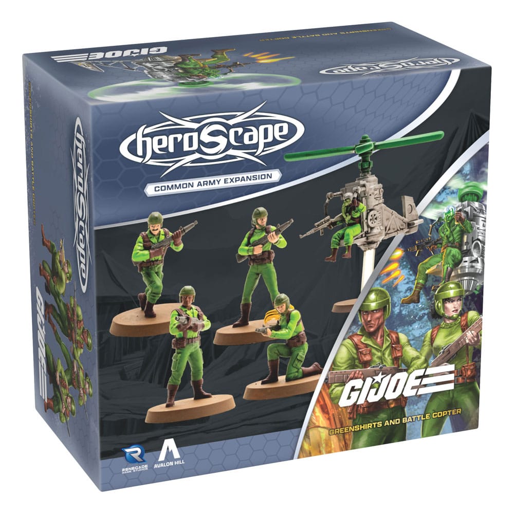 G.I.Joe Heroscape Expansion de l'armée Greenshirts & Battle Copter (Common) *ANGLAIS*