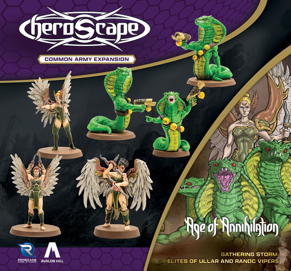 Heroscape Expansion de l'armée Age of Annihilation Elites of Ullar & Ranoc Vipers (Common) *ANGLAIS*