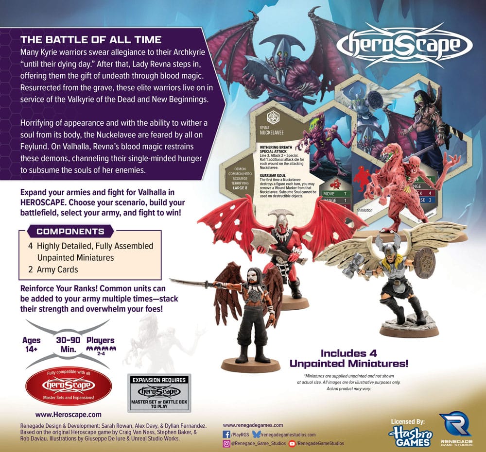 Heroscape Expansion de l'armée Age of Annihilation Revenants of Revna & Nuckelavee (Common) *ANGLAIS*