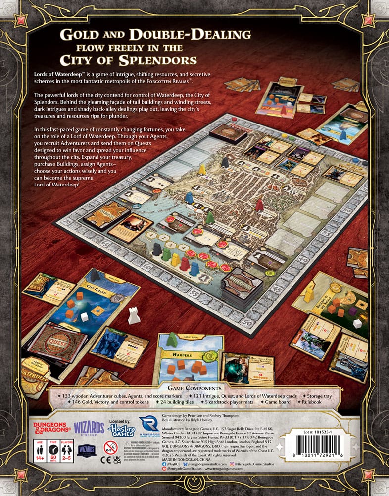 Dungeons & Dragons jeu de plateau Lords of Waterdeep *ANGLAIS*